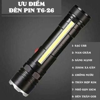ĐÈN PIN SIÊU SÁNG T6-26