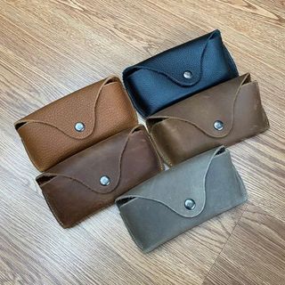 Bao đựng mắt kính nam da bò thật BDMK190 giá sỉ