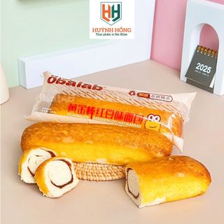 [GIÁ SỈ]  1 Thùng 20 Cái Bánh Mì Dài Nhân Đậu Đỏ Cao Cấp OBALAB - Ngọt - Mềm - Đóng Gói Tiện Lợi - Vệ Sinh