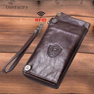 Ví cầm tay nam da bò thật M1240