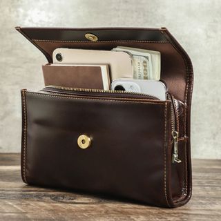 Ví cầm tay nam da bò thật MC1037