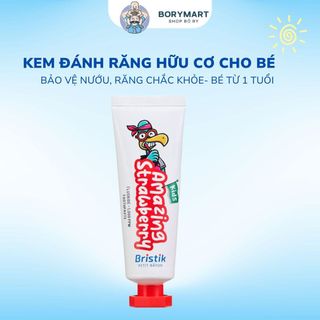 Kem Đánh Răng Cho Bé Bristik Hữu Cơ Hàn Quốc Ngăn Ngừa Sâu Răng Dùng Cho Bé Từ 1 Tuổi