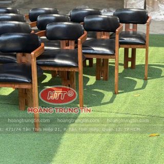 Ghế gổ nệm cafe cao cấp giá xưởng