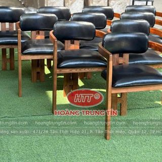 Ghế gổ nệm cafe cao cấp giá xưởng