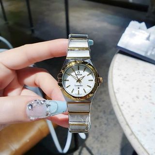 SALE BỎ MẪU ĐỒNG HỒ NAM NỮ TRUNG CẤP ÔMEGHA DÂY THÉP VIỀN LA MÃ