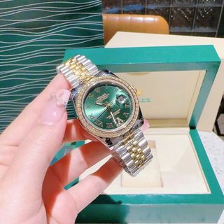 ĐỒNG HỒ NAM NỮ CAO CẤP RÔLE MÁY CƠ MẶT SAPHIRE VIỀN HỘT