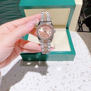 ĐỒNG HỒ NAM NỮ CAO CẤP RÔLE MÁY CƠ MẶT SAPHIRE VIỀN HỘT