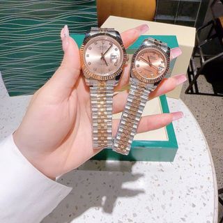 ĐỒNG HỒ NAM NỮ CAO CẤP RÔLE MÁY CƠ MẶT SAPHIRE NIỀNG KHÍA