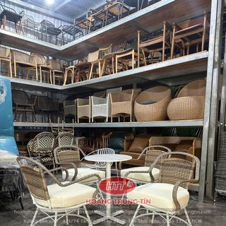 Ghế mây nhựa cafe Decor cao cấp