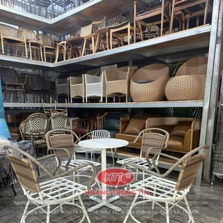 Ghế mây nhựa cafe Decor cao cấp