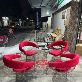 Ghế cafe nhà hàng cao cấp giá rẻ ghế inox 304 bọc nệm theo yêu cầu