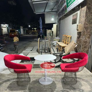Ghế cafe nhà hàng cao cấp giá rẻ ghế inox 304 bọc nệm theo yêu cầu
