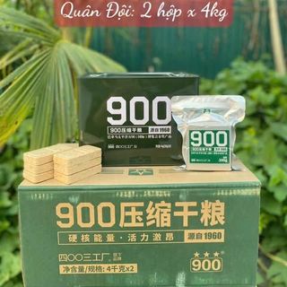 1 thùng Lương khô sắt quân đội Trung Quốc 2 hộp sắt 4kg