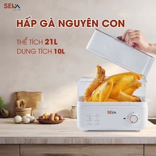 NỒI HẤP ĐIỆN 2 TẦNG 6in1 SEKA SK6610 CAO CẤP