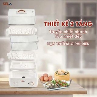 NỒI HẤP ĐIỆN 2 TẦNG 6in1 SEKA SK6610 CAO CẤP