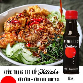 [125ML] NƯỚC TƯƠNG CAO CẤP SHIITAKE CHAI NHỰA 125ML - LÀNG CHÀI XƯA