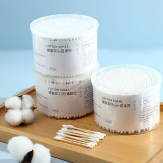 Hộp Tăm Bông Ngoáy Tai Màu Trắng 500 Cái