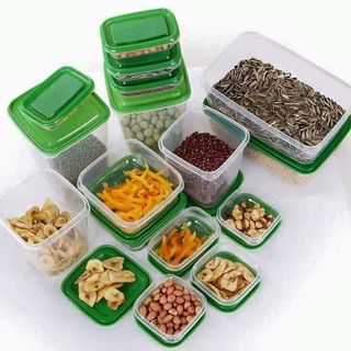 Bộ 17 Hộp Đựng Thức Ăn Bằng Nhựa