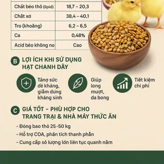 Hạt Chanh Dây – Thức Ăn Gia Cầm Dinh Dưỡng Cao Cấp, Giá Tốt Từ Tự Nhiên