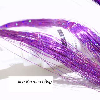 Line tóc kim tuyến cột đủ màu