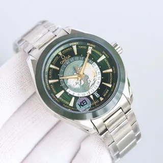 * Hàng Trung cấp * . omega mặt bản đồ . Size 40mm . Thép 904L , chống nước chống xước