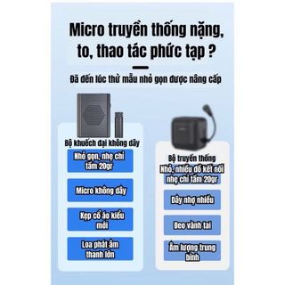 Bộ Mic Trợ Giảng S56 Không Dây Kẹp Áo kiem Loa Khuếch Đại Âm Thanh Cho Giáo Viên, Hướng Dẫn Viên, Hội Nghị (JA OFFICIAL STORE)