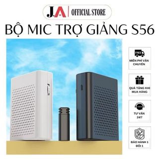 Bộ Mic Trợ Giảng S56 Không Dây Kẹp Áo kiem Loa Khuếch Đại Âm Thanh Cho Giáo Viên, Hướng Dẫn Viên, Hội Nghị (JA OFFICIAL STORE)