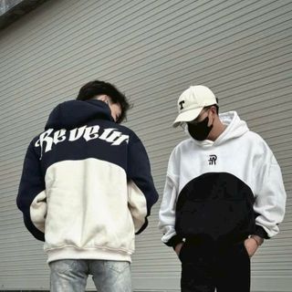 Áo Hoodie Nỉ Bông Form Rộng Nam Nữ Thêu REVEUS