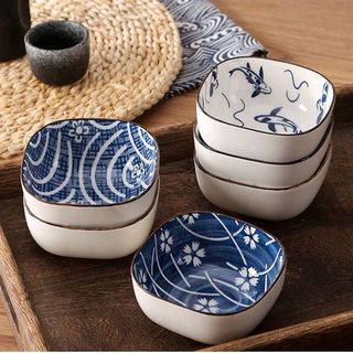 Bát gia vị họa tiết Nhật cổ