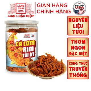 CÁ CƠM RIM TỎI ỚT LÀNG CHÀI XƯA LOẠI 1 ĐẶC BIỆT TẨM ƯỚP THƠM NGON 300 NĂM TRUYỀN THỐNG HỦ 200G