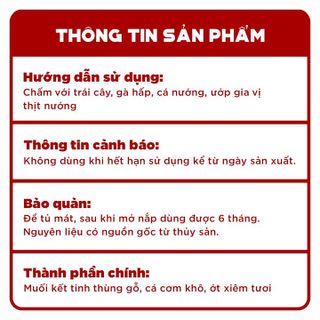 MUỐI ỚT CÁ CƠM LÀNG CHÀI XƯA KẾT TINH THÙNG GỖ, CÁ CƠM ĐẶC BIỆT THƠM NGON HỦ 180G