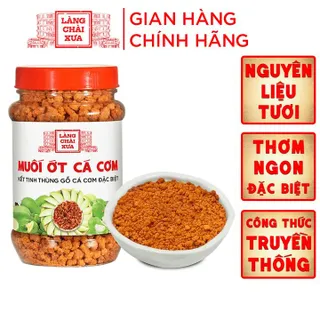 MUỐI ỚT CÁ CƠM LÀNG CHÀI XƯA KẾT TINH THÙNG GỖ, CÁ CƠM ĐẶC BIỆT THƠM NGON HỦ 180G