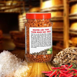 MUỐI ỚT CÁ CƠM LÀNG CHÀI XƯA KẾT TINH THÙNG GỖ, CÁ CƠM ĐẶC BIỆT THƠM NGON HỦ 180G