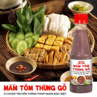 MẮM TÔM THÙNG GỖ LÀNG CHÀI XƯA NGUYÊN LIỆU TÔM TÉP TƯƠI, THƠM NGON ĐẶC BIỆT CHAI 260G
