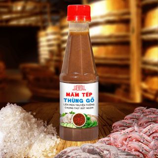MẮM TÉP THÙNG GỖ LÀNG CHÀI XƯA CHƯNG THỊT RẤT NGON, LÊN MEN TRUYỀN THỐNG CHAI 260G