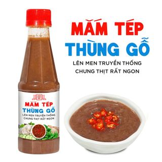 MẮM TÉP THÙNG GỖ LÀNG CHÀI XƯA CHƯNG THỊT RẤT NGON, LÊN MEN TRUYỀN THỐNG CHAI 260G