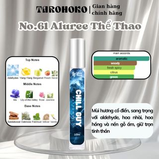 No.61 Alluree Thể Thao Chill Guy - Nước hoa nam 3ml-30ml siêu hot hit - Nam tính - Tarohoko