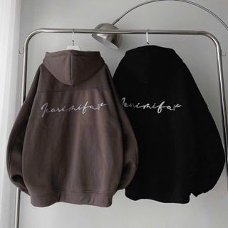 Áo Khoác Zip Nỉ Fearirifar Phản Quang Form Rộng Unisex Nam Nữ