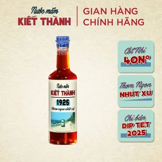 01 CHAI NƯỚC MẮM KIẾT THÀNH THƠM NGON NHỨT XỨ 500ML CỐT NHỈ 40 ĐỘ ĐAM NGUYÊN CHẤT - NƯỚC MẮM TĨN