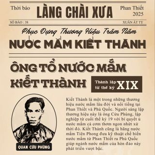 01 CHAI NƯỚC MẮM KIẾT THÀNH THƠM NGON NHỨT XỨ 500ML CỐT NHỈ 40 ĐỘ ĐAM NGUYÊN CHẤT - NƯỚC MẮM TĨN
