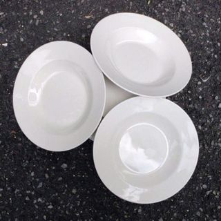 SET 10 ĐĨA SỨ TRẮNG LOẠI SÂU SIZE 7