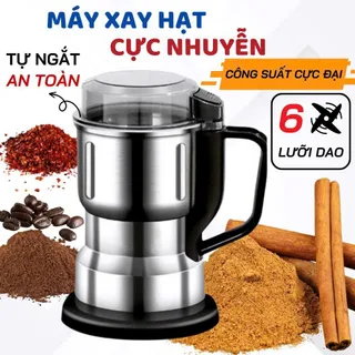 MÁY XAY TIÊU NGỦ CỐC HẠT KHÔ GIA VỊ 6 LƯỠI