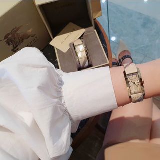 ĐỒNG HỒ NỮ SIÊU CẤP PUBBERRY DA SỌC MẶT CHỮ NHẬT KÍNH SAPHIRE