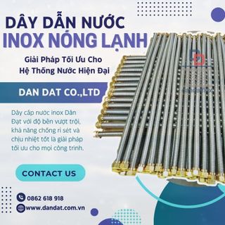 Dây dẫn nước, dây dẫn nước mềm inox, dây cấp nước bình nóng lạnh, dây mềm cấp nước thép không gỉ