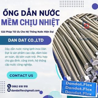 Dây dẫn nước, dây dẫn nước mềm inox, dây cấp nước bình nóng lạnh, dây mềm cấp nước thép không gỉ