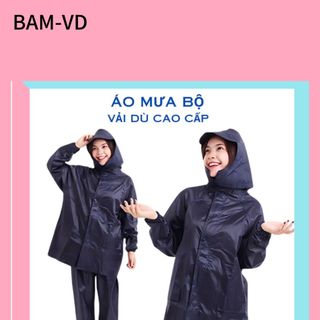 ÁO MƯA BỘ VẢI DÙ BAM-VD