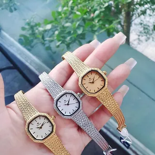 ĐỒNG HỒ NỮ CHÍNH HÃNG FUNMEI F2145 MẶT VUÔNG MINI DÂY LƯỚI THÉP FULLBOX TEM