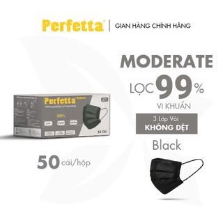 Khẩu Trang Y Tế Cao Cấp Perfetta Moderate 3 Lớp Kháng Khuẩn (50 cái/hộp)