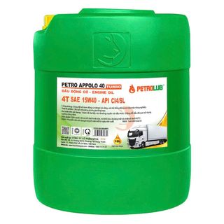 Dầu động cơ PETRO APPOLO 40 TURBO 15W40 API CI4/SL
