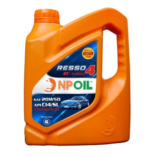 DẦU ĐỘNG CƠ Ô TÔ CAO CẤP RESSO 4 TURBO API CI4/SL 20W50 4T